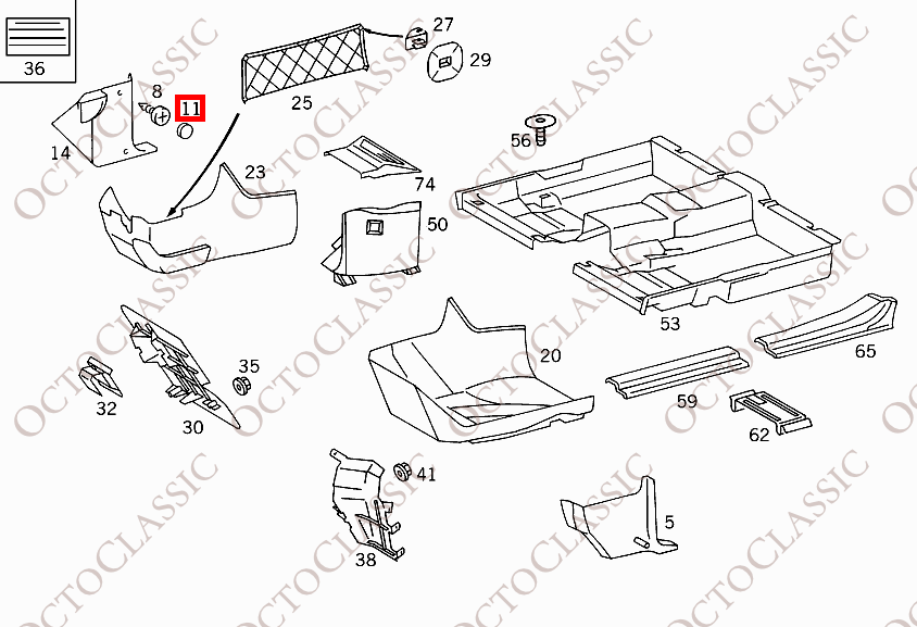 R129 Juego de 4 tapas de ajuste de tornillo para panel frontal, todos los colores A1296860007 R129 Juego de 4 tapas de ajuste de tornillo para panel frontal, todos los colores A1296860007