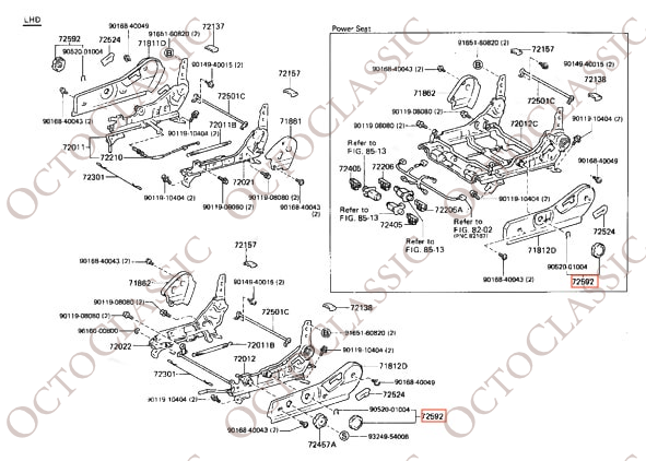 Toyota Supra MK3 Manopola inferiore di regolazione del sedile Tutti i colori 72592B Toyota Supra MK3 Manopola inferiore di regolazione del sedile Tutti i colori 72592B