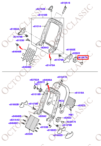 Ford Fiesta Ka Zakrętka regulatora oparcia przedniego siedzenia, zestaw 2 sztuk, czarne 1035871 Ford Fiesta Ka Zakrętka regulatora oparcia przedniego siedzenia, zestaw 2 sztuk, czarne 1035871