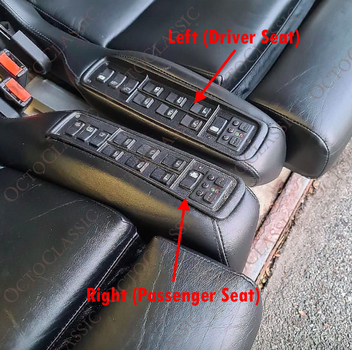 Recaro-Halterungsrahmen für elektronische Sitzsteuerung links (Fahrersitz) oder rechts (Beifahrersitz), schwarz Recaro-Halterungsrahmen für elektronische Sitzsteuerung links (Fahrersitz) oder rechts (Beifahrersitz), schwarz