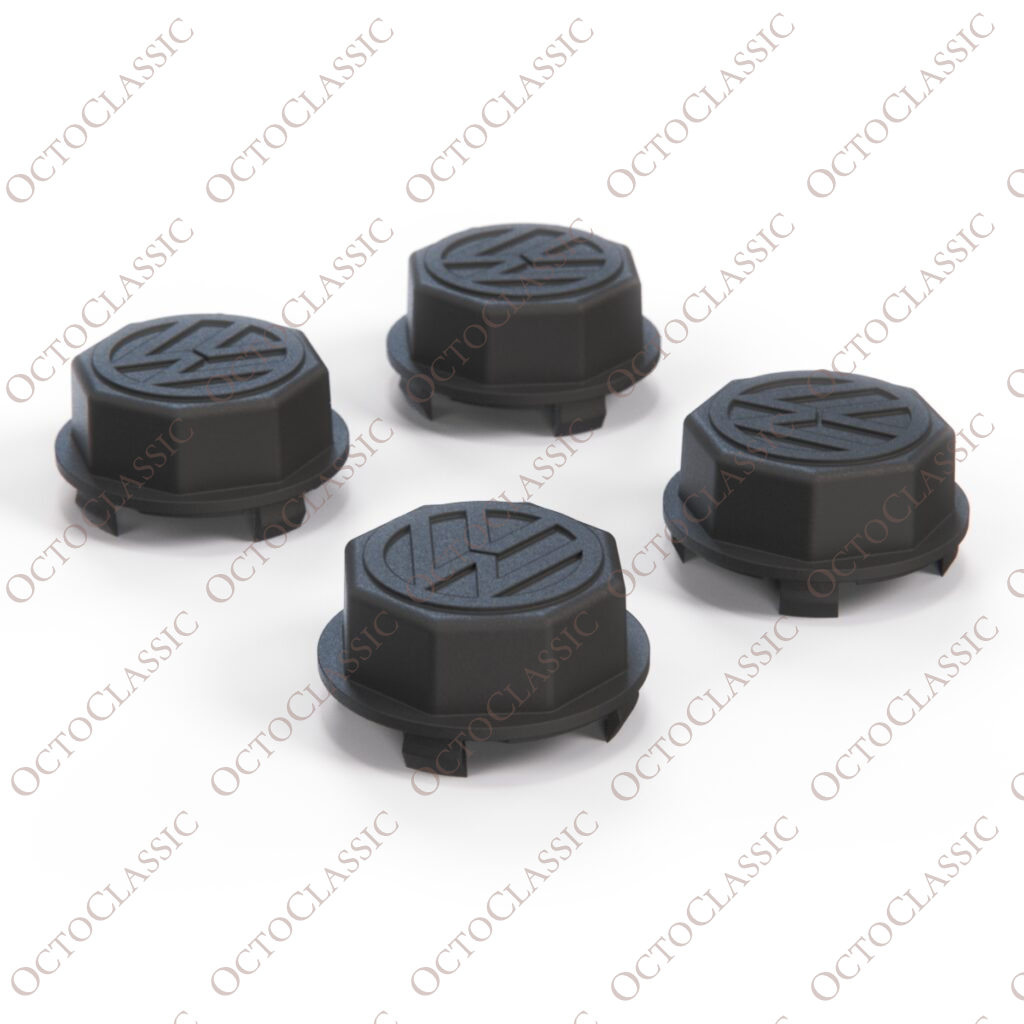 Bouchon de moyeu VW 51mm Set de 4 noir 111601171 Bouchon de moyeu VW 51mm Set de 4 noir 111601171
