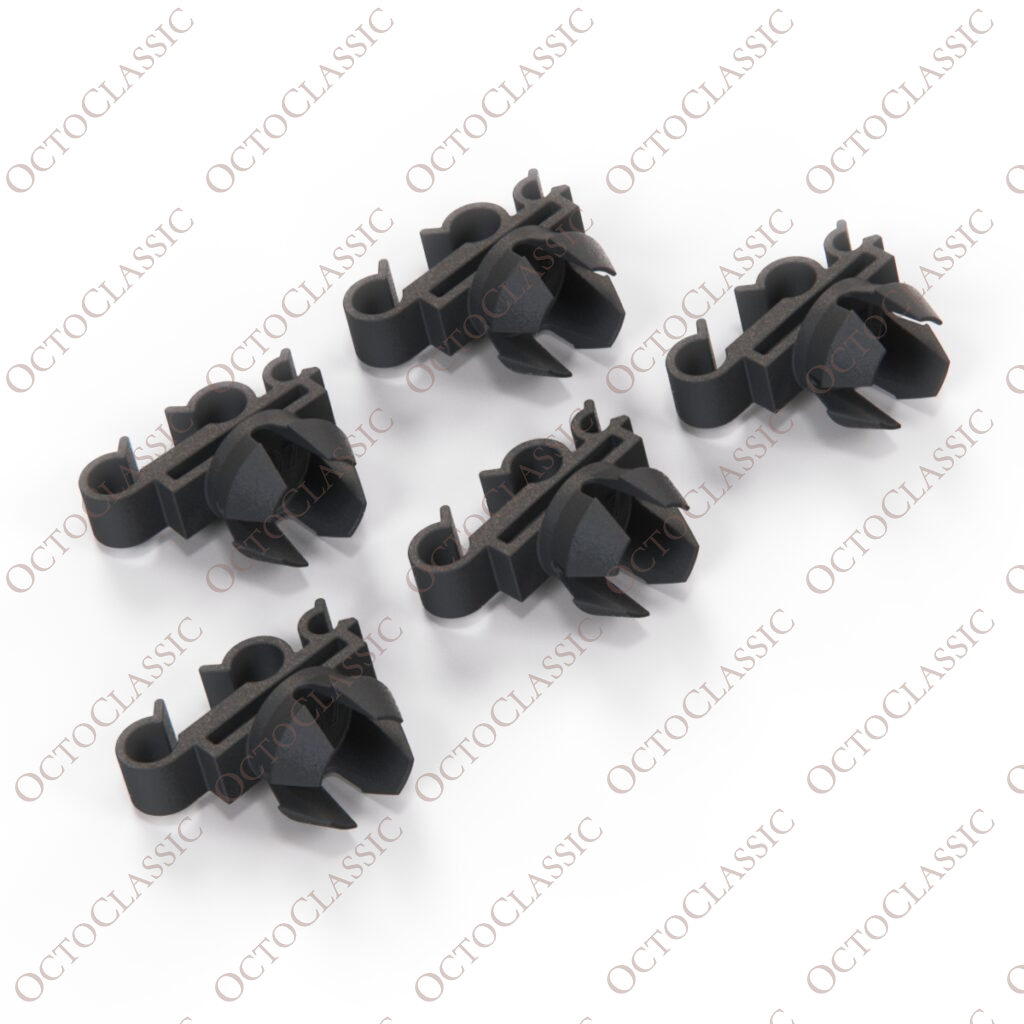 Ford Cosworth Sierra Sapphire Clip di fissaggio del tubo del carburante Set di 5 Nero 6148573 Ford Cosworth Sierra Sapphire Clip di fissaggio del tubo del carburante Set di 5 Nero 6148573