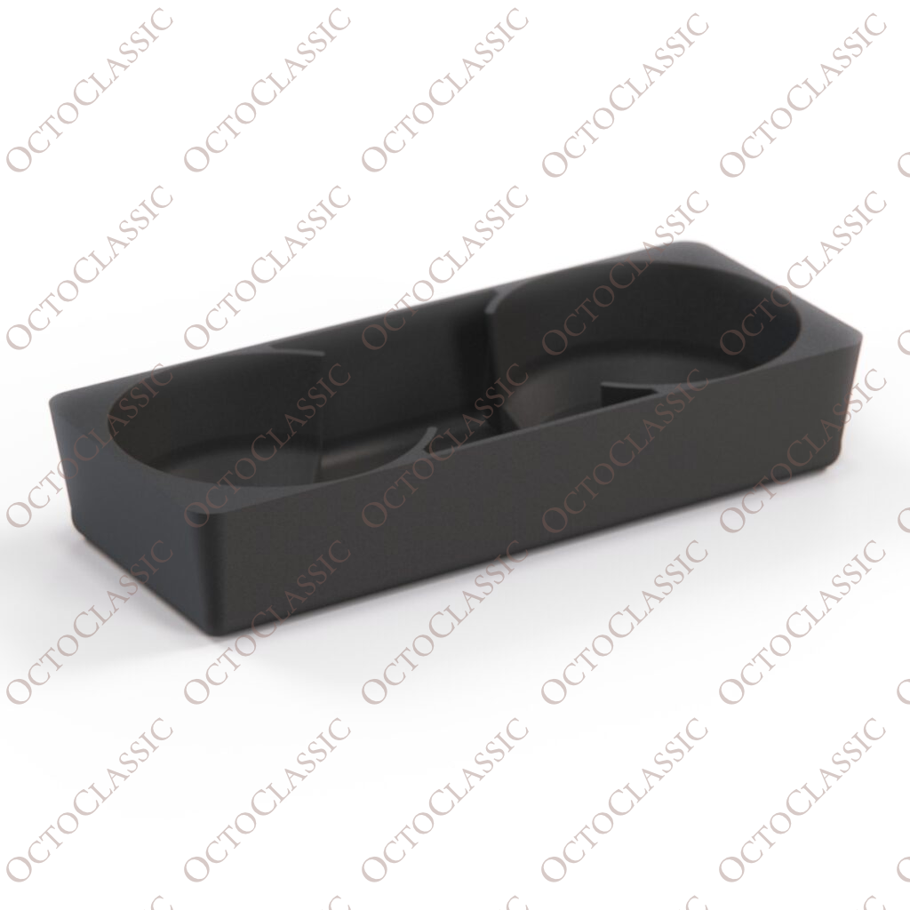 BMW E46 Dedicated Custom Double Cupholder Black BMW E46 Dedicated Custom Double Cupholder Black