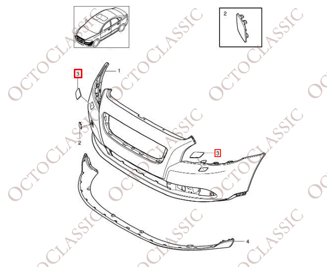 Volvo S40/V40 Wipers Blades Covers Set Of 2 Left And Right Primed 39886377 & 30744954 Volvo S40/V40 Wipers Blades Covers Set Of 2 Left And Right Primed 39886377 & 30744954