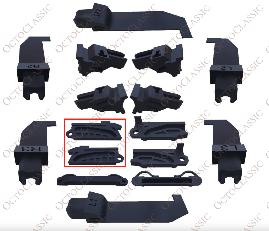 Kit de reparación de soporte de techo solar Fiat 500, juego de 2, negro 122300AS0 y 122400AS0 Kit de reparación de soporte de techo solar Fiat 500, juego de 2, negro 122300AS0 y 122400AS0