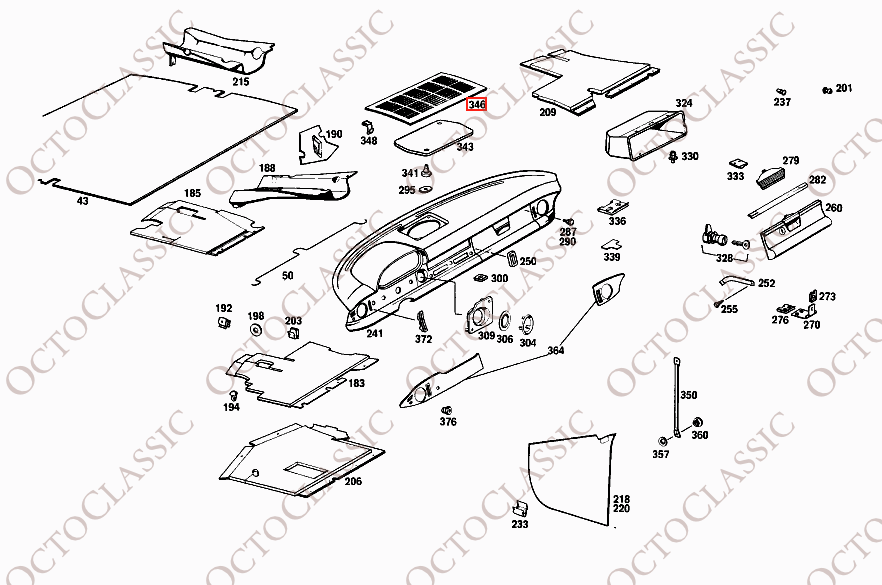 Mercedes W114 W115 Tableau de Bord Couvre Haut-parleur Central Toutes Couleurs A1146800339 Mercedes W114 W115 Tableau de Bord Couvre Haut-parleur Central Toutes Couleurs A1146800339
