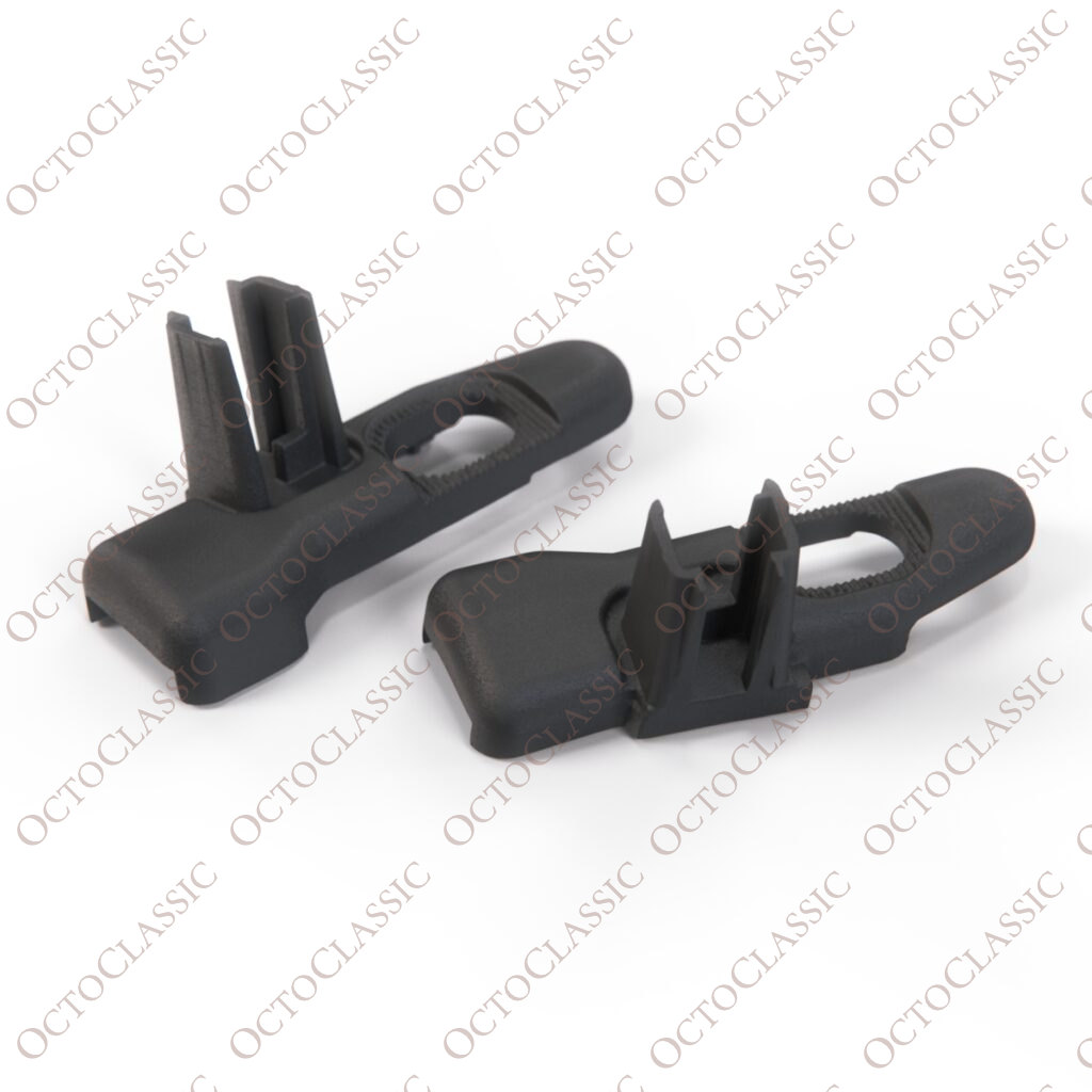Componente staffa per tettuccio apribile Fiat 500 del kit di riparazione set di 2 pezzi sinistro e destro nero Componente staffa per tettuccio apribile Fiat 500 del kit di riparazione set di 2 pezzi sinistro e destro nero