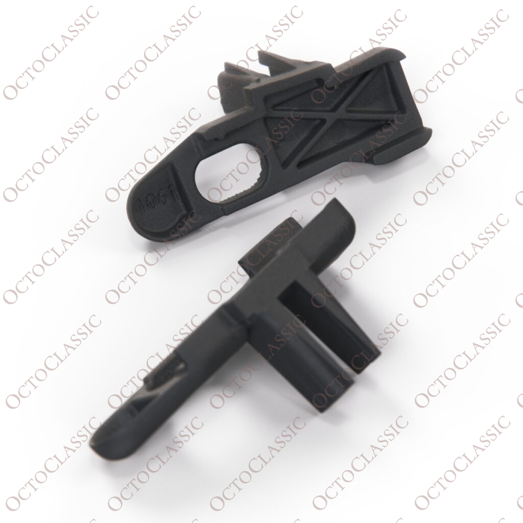 Componente staffa per tettuccio apribile Fiat 500 del kit di riparazione set di 2 pezzi sinistro e destro nero Componente staffa per tettuccio apribile Fiat 500 del kit di riparazione set di 2 pezzi sinistro e destro nero
