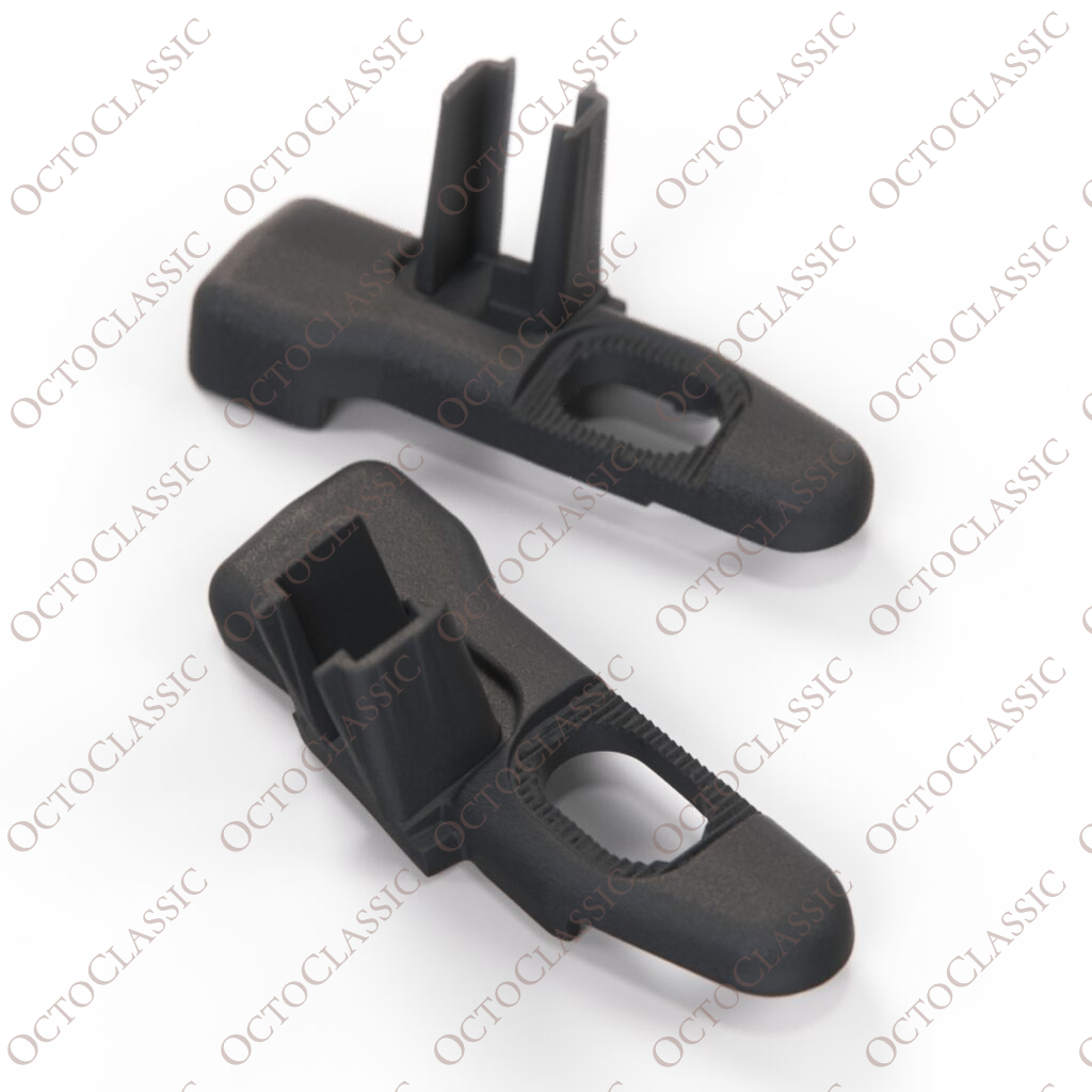 Componente staffa per tettuccio apribile Fiat 500 del kit di riparazione set di 2 pezzi sinistro e destro nero Componente staffa per tettuccio apribile Fiat 500 del kit di riparazione set di 2 pezzi sinistro e destro nero