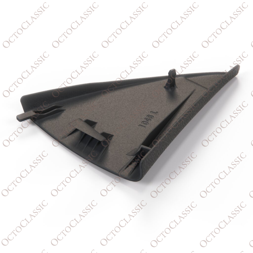 Mercedes R129 Seitenspiegel-Dreiecksabdeckung aus Kunststoff, nur links oder rechts, schwarz, A1297200711 / A1297200811 Mercedes R129 Seitenspiegel-Dreiecksabdeckung aus Kunststoff, nur links oder rechts, schwarz, A1297200711 / A1297200811