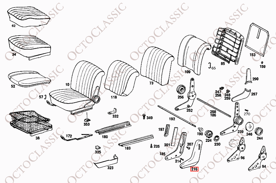 Mercedes W114 W115 Couvertures latérales de siège avant Deux versions gauche ou droite Toutes couleurs A1149130128 / A1159130828 / A1159130628 / A1159130728 Mercedes W114 W115 Couvertures latérales de siège avant Deux versions gauche ou droite Toutes couleurs A1149130128 / A1159130828 / A1159130628 / A1159130728