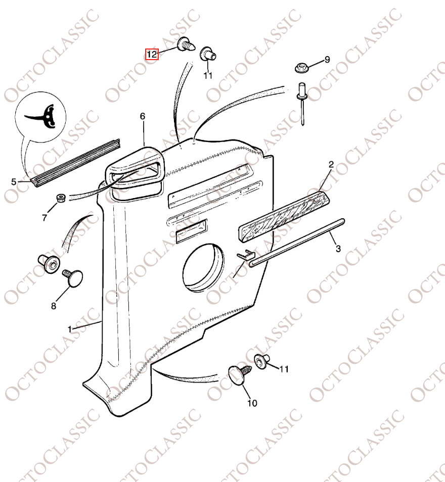 Jaguar XJ / XJS Fixing Clip Set Of 2 All Colors BBC7525AGD Jaguar XJ / XJS Fixing Clip Set Of 2 All Colors BBC7525AGD