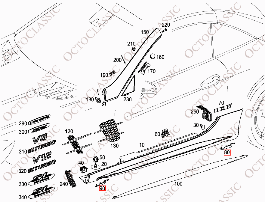 Mercedes R231 Wagenheber-Halterungsabdeckung links oder rechts vorne oder hinten grundiert A2316981330 / A2316981430 / A2316981530 / A2316981630 Mercedes R231 Wagenheber-Halterungsabdeckung links oder rechts vorne oder hinten grundiert A2316981330 / A2316981430 / A2316981530 / A2316981630