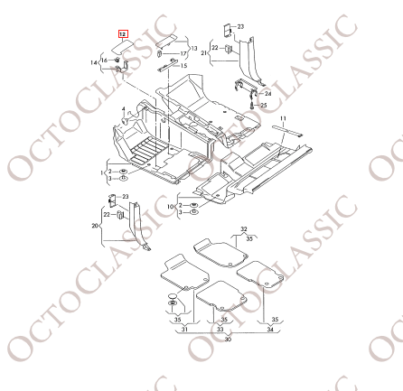 VW Touareg / Porsche Cayenne 955 / Audi Q7 Zewnętrzna osłona podłogi LHD lub RHD Czarna 7L0863657 VW Touareg / Porsche Cayenne 955 / Audi Q7 Zewnętrzna osłona podłogi LHD lub RHD Czarna 7L0863657