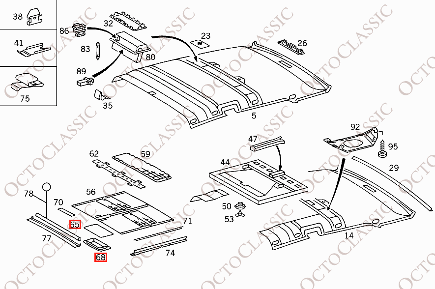 Mercedes W140 W202 W203 W208 W210 W211 W215 W219 W220 W240 Schiebedachgriff Alle Farben A2027840481 & A2027840581 Mercedes W140 W202 W203 W208 W210 W211 W215 W219 W220 W240 Schiebedachgriff Alle Farben A2027840481 & A2027840581