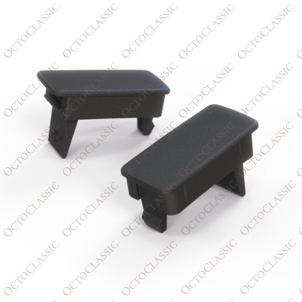 Juego de 2 cubiertas en blanco para interruptor de tablero de Honda Civic, color negro Juego de 2 cubiertas en blanco para interruptor de tablero de Honda Civic, color negro