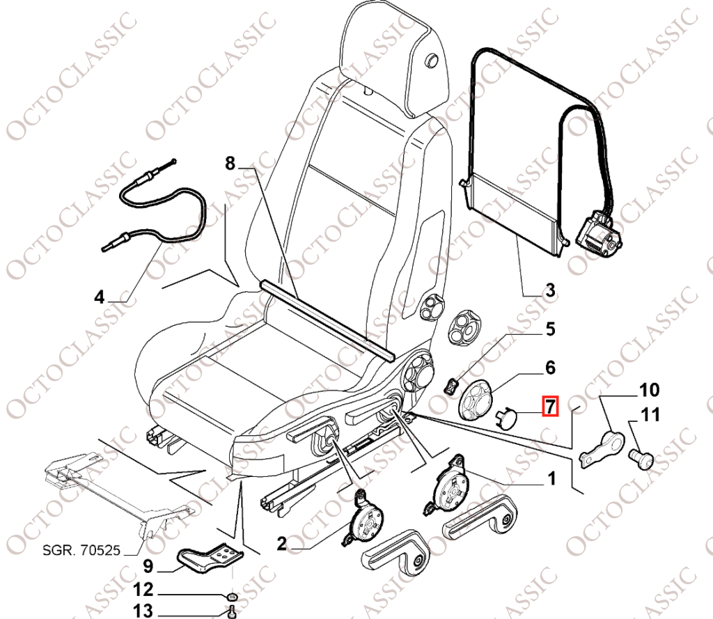 Alfa Romeo 147 159 GT Capuchon de siège Lot de 2 Noirs 183573960 Alfa Romeo 147 159 GT Capuchon de siège Lot de 2 Noirs 183573960
