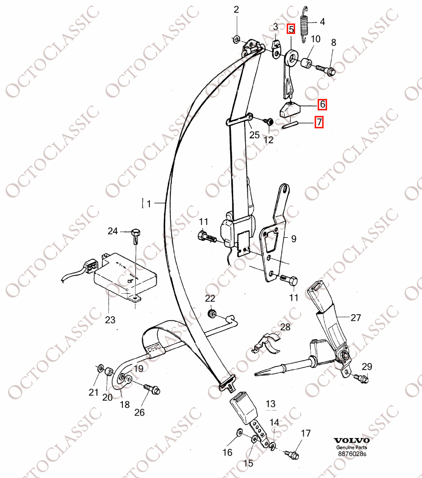 Volvo 480 Cubierta del brazo extensible del cinturón de seguridad Sillín negro izquierdo o derecho o gris 3450814/3450816 y 3450818 y 3450820 Volvo 480 Cubierta del brazo extensible del cinturón de seguridad Sillín negro izquierdo o derecho o gris 3450814/3450816 y 3450818 y 3450820
