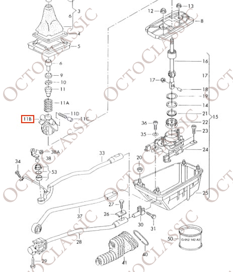 Kit di riparazione giunto leva cambio Volkswagen Passat B5 Nero Kit di riparazione giunto leva cambio Volkswagen Passat B5 Nero