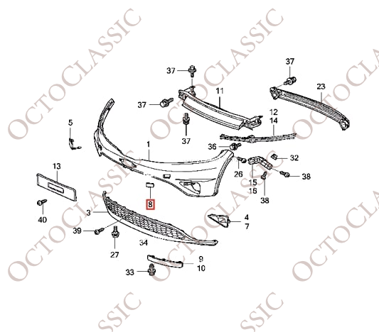 Embellecedor para orificio de gancho de remolque de parachoques delantero Honda Civic MK8, izquierda o derecha, color negro 71109 SMG Embellecedor para orificio de gancho de remolque de parachoques delantero Honda Civic MK8, izquierda o derecha, color negro 71109 SMG