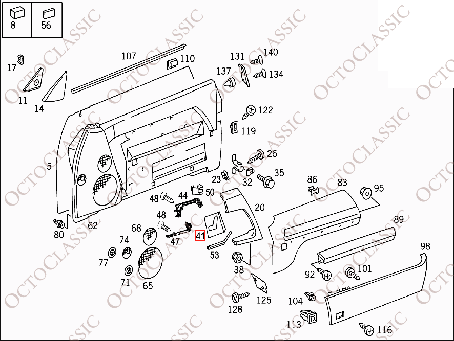 Mercedes R129 Panel przełączników siedzeń Lewy lub prawy Drewno A1297200122 / A1297200222 Mercedes R129 Panel przełączników siedzeń Lewy lub prawy Drewno A1297200122 / A1297200222