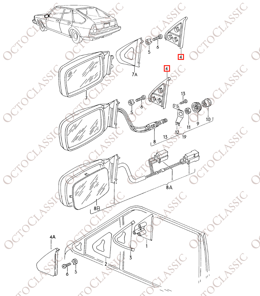 Cubierta del espejo retrovisor lateral izquierdo o derecho de la puerta del VW Passat Santana, color negro 321837993A / 321837994 Cubierta del espejo retrovisor lateral izquierdo o derecho de la puerta del VW Passat Santana, color negro 321837993A / 321837994