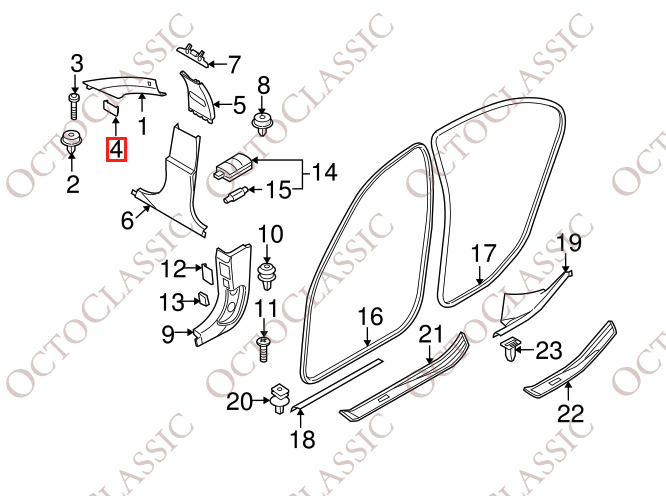 BMW E60 E61 E63 E70 E83 E84 E90 E91 Capuchon de vis de pilier A Cache Airbag Set Of 2 All Colors 8226055 BMW E60 E61 E63 E70 E83 E84 E90 E91 Capuchon de vis de pilier A Cache Airbag Set Of 2 All Colors 8226055