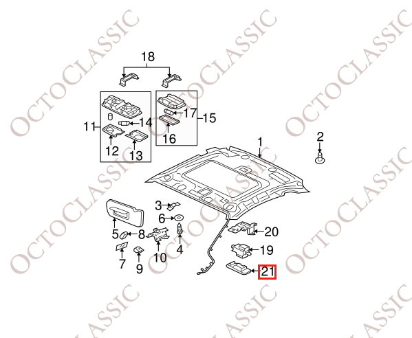Mitsubishi Eclipse Galant Lancer Sunroof Switch Bezel Beige 5855A031HC Mitsubishi Eclipse Galant Lancer Sunroof Switch Bezel Beige 5855A031HC