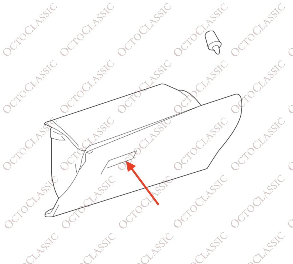 Toyota RAV4 Kit de reparación del asa de la guantera Negro 55550-0R030-C0 Toyota RAV4 Kit de reparación del asa de la guantera Negro 55550-0R030-C0