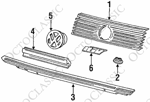 VW Corrado Grille avant passe-câbles en caoutchouc (lot de 3) Deux versions VW Corrado Grille avant passe-câbles en caoutchouc (lot de 3) Deux versions