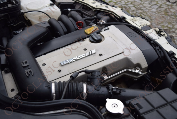 Copertura motore Mercedes W202 M104 C36 con logo AMG, color avorio o nero, codice HWA1041500375 Copertura motore Mercedes W202 M104 C36 con logo AMG, color avorio o nero, codice HWA1041500375