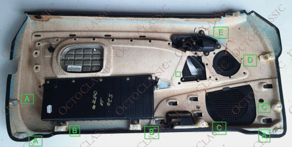 Mercedes R129 Clips de panneau de porte intérieur Position Set de 9 Kit Porte Gauche ou Droite Noir Mercedes R129 Clips de panneau de porte intérieur Position Set de 9 Kit Porte Gauche ou Droite Noir