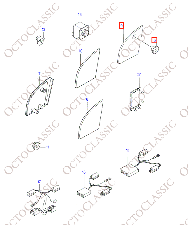 Ford Sierra Inner Triangle Mirror Cover Left Or Right Black Or Gray 1647456 / 1647454 & 1610151 Ford Sierra Inner Triangle Mirror Cover Left Or Right Black Or Gray 1647456 / 1647454 & 1610151