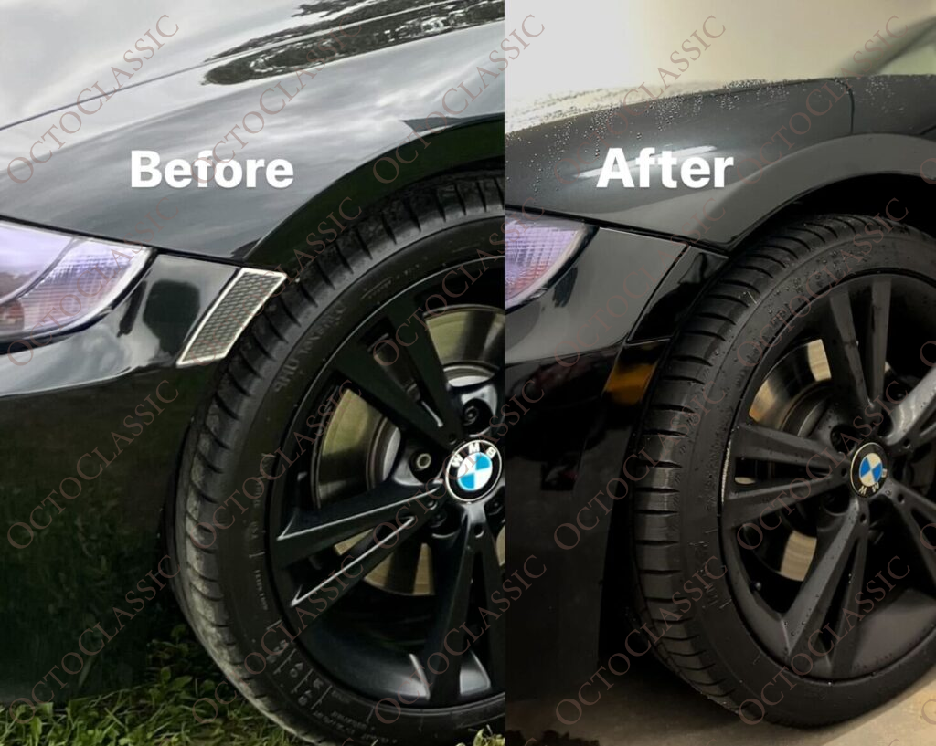 Juego de 2 embellecedores laterales para pasos de rueda BMW Z4 E85 E86, izquierdo y derecho, negros o imprimados 63147162735 / 63147162736 Juego de 2 embellecedores laterales para pasos de rueda BMW Z4 E85 E86, izquierdo y derecho, negros o imprimados 63147162735 / 63147162736