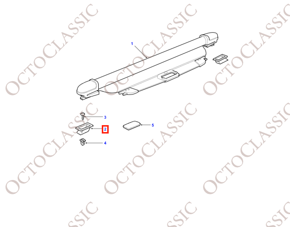 Land Rover Freelander L314 Couvercle d’espace de chargement Support Lumière d’ancrage Smokestone EQE100070 Land Rover Freelander L314 Couvercle d’espace de chargement Support Lumière d’ancrage Smokestone EQE100070