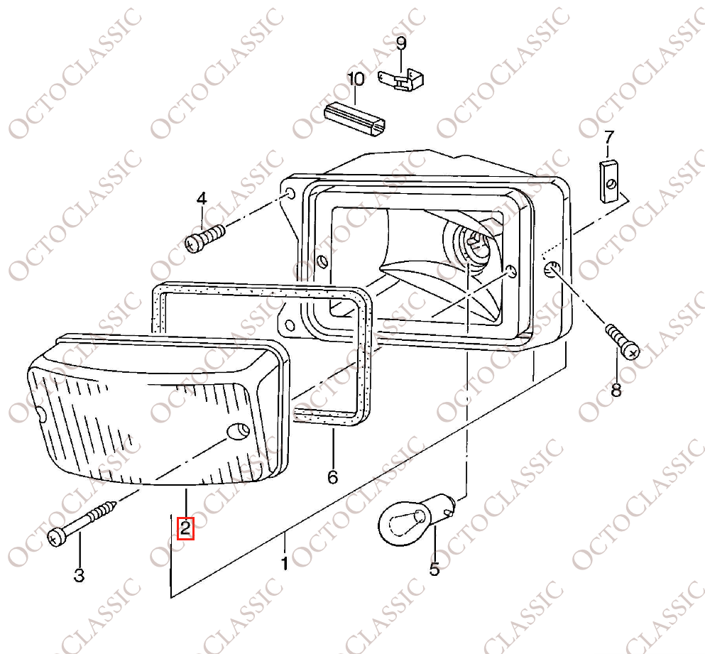 Porsche 924 944 Blinker-Lampenschirm vorne links oder rechts transparent orange 477953161 / 477953162 Porsche 924 944 Blinker-Lampenschirm vorne links oder rechts transparent orange 477953161 / 477953162