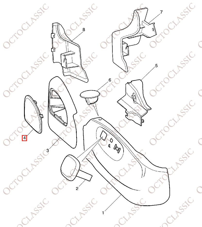 Jaguar S-Type Panneau d’obturation de siège avant gauche ou droite toutes couleurs XR81400LEG / XR81399LEG Jaguar S-Type Panneau d’obturation de siège avant gauche ou droite toutes couleurs XR81400LEG / XR81399LEG