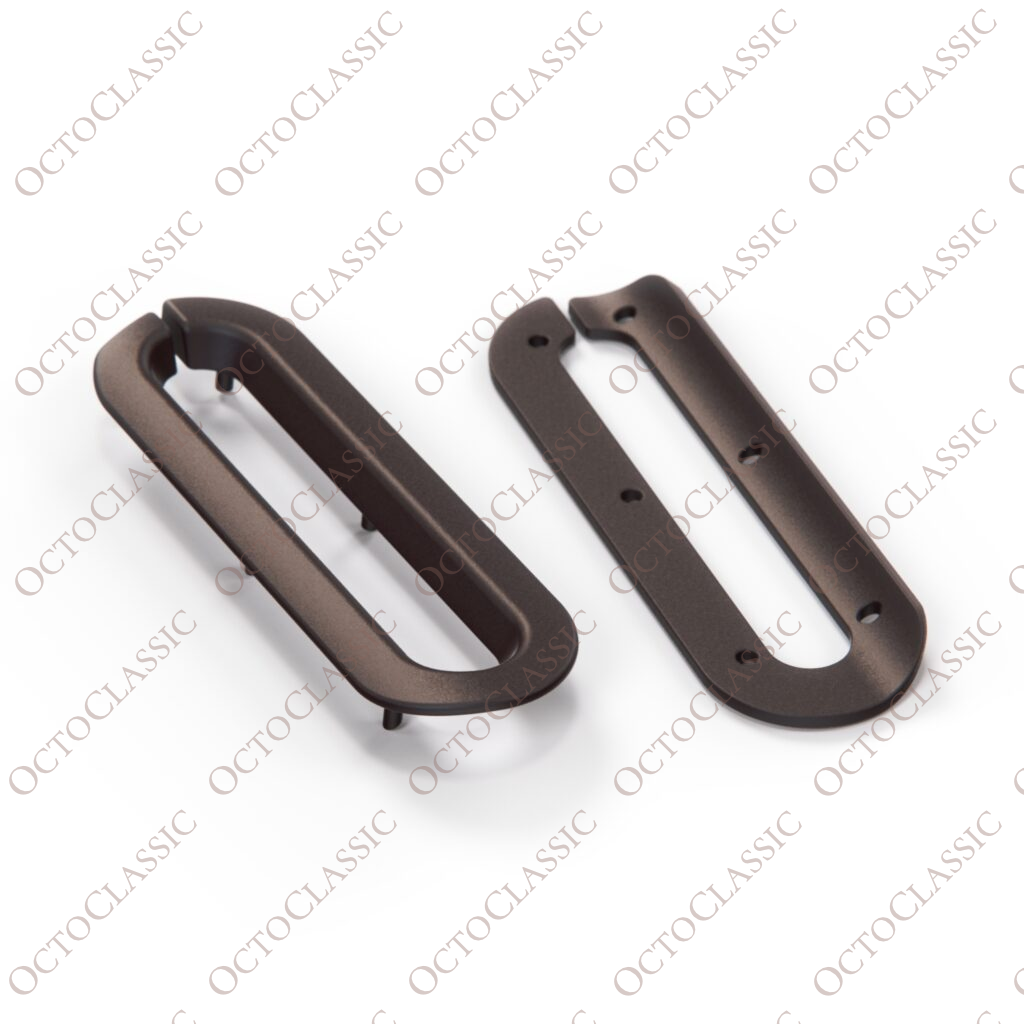 Maserati Biturbo Garniture de ceinture de sécurité gauche ou droite marron foncé 318353457 & ; 31853455 / 318353458 & ; 318353456 Maserati Biturbo Garniture de ceinture de sécurité gauche ou droite marron foncé 318353457 & ; 31853455 / 318353458 & ; 318353456