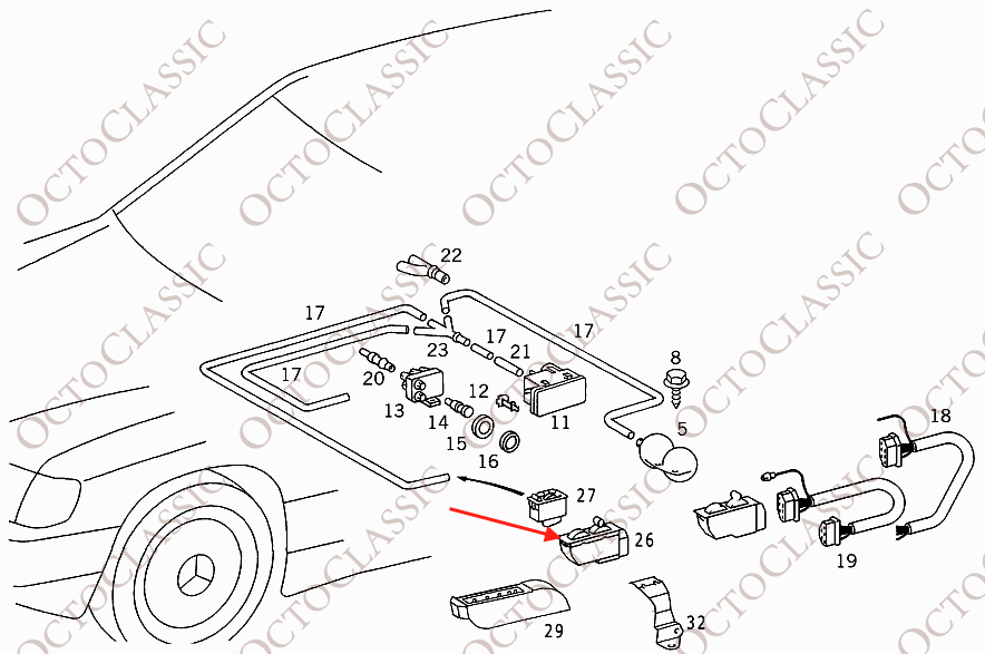 Mercedes R129 Copritasto ortopedico per la regolazione del sedile Tutti i colori A1298001378 Mercedes R129 Copritasto ortopedico per la regolazione del sedile Tutti i colori A1298001378