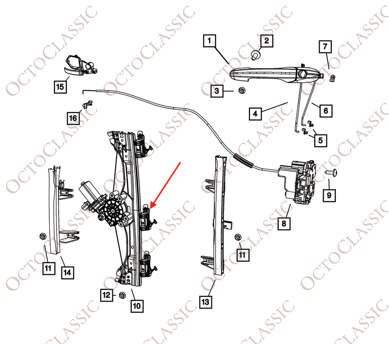 Kit de reparación de clip de regulador de ventana delantera izquierda o derecha para Fiat 500, color negro 68070267AD / 68070267AE / 68070267AA Kit de reparación de clip de regulador de ventana delantera izquierda o derecha para Fiat 500, color negro 68070267AD / 68070267AE / 68070267AA