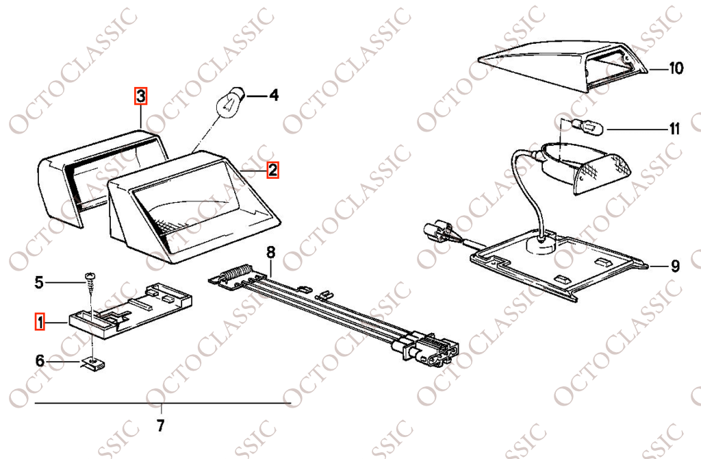 BMW E23 E24 E28 E30 Bremsstopp Drittes Licht Alle Farben 63251377712 & 63311377701 & 63251377721 BMW E23 E24 E28 E30 Bremsstopp Drittes Licht Alle Farben 63251377712 & 63311377701 & 63251377721