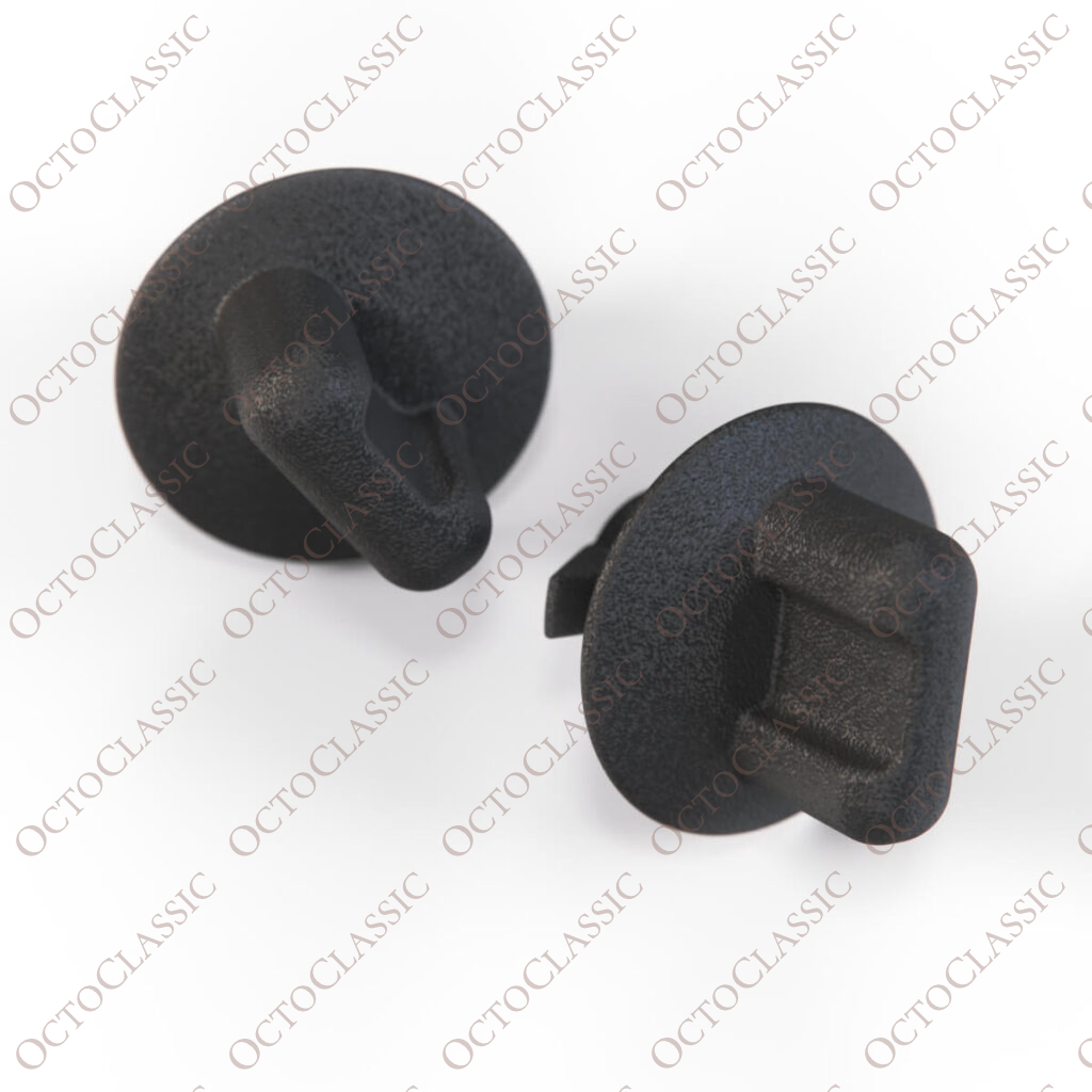 Mazda RX7 Rear Cargo Plastic Carpet Hold Downs Set di 2 Nero Mazda RX7 Rear Cargo Plastic Carpet Hold Downs Set di 2 Nero
