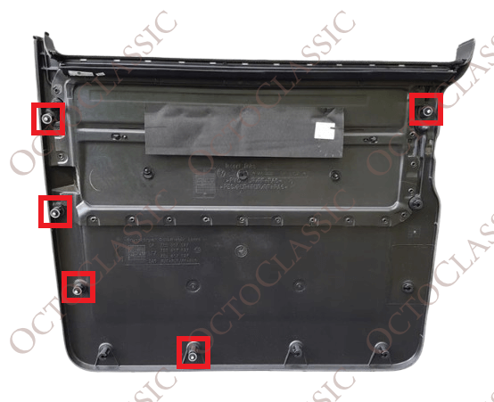 VW Transporter T5 T6 Multivan Slide Door Panel Repair Kit Set Of 3 Black 7E5867027 VW Transporter T5 T6 Multivan Slide Door Panel Repair Kit Set Of 3 Black 7E5867027