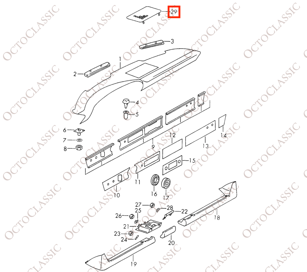 Porsche 911 912 930 Turbo Copertura Griglia Altoparlante Cruscotto Nera 91155204800 Porsche 911 912 930 Turbo Copertura Griglia Altoparlante Cruscotto Nera 91155204800