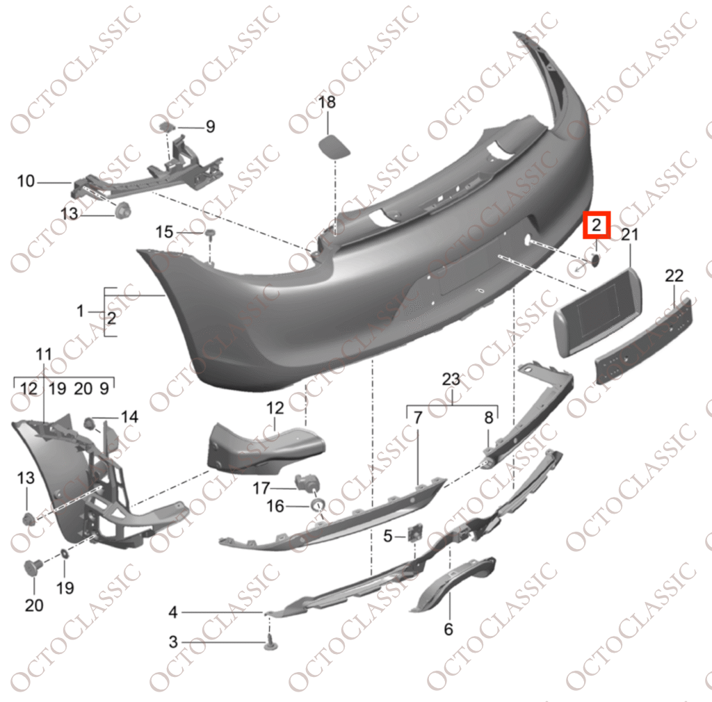 Porsche 911 997 Boxter Cayman 987 Copertura Gancio Traino Posteriore Primerizzata 99750580300 Porsche 911 997 Boxter Cayman 987 Copertura Gancio Traino Posteriore Primerizzata 99750580300