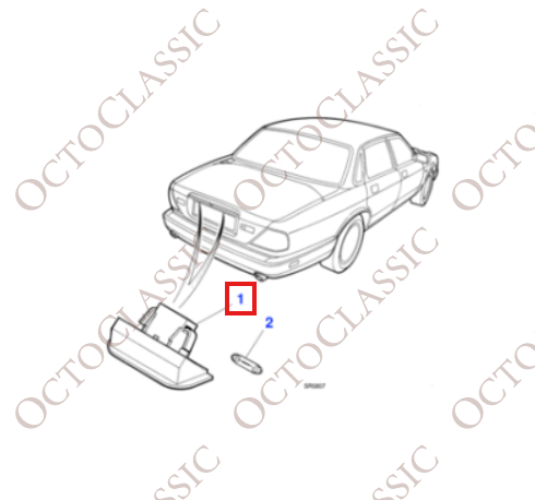 Jaguar XJ6 XJ8 XJR Vanden Plas License Plate Light Black LNA5070AC Jaguar XJ6 XJ8 XJR Vanden Plas License Plate Light Black LNA5070AC