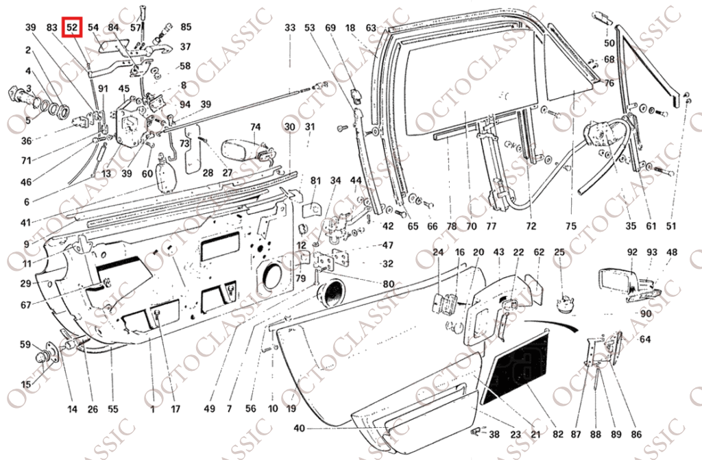 Ferrari 208 246 288 308 328 512 BB Perilla de Cerradura de Puerta Set de 2 Negra 20170403 Ferrari 208 246 288 308 328 512 BB Perilla de Cerradura de Puerta Set de 2 Negra 20170403