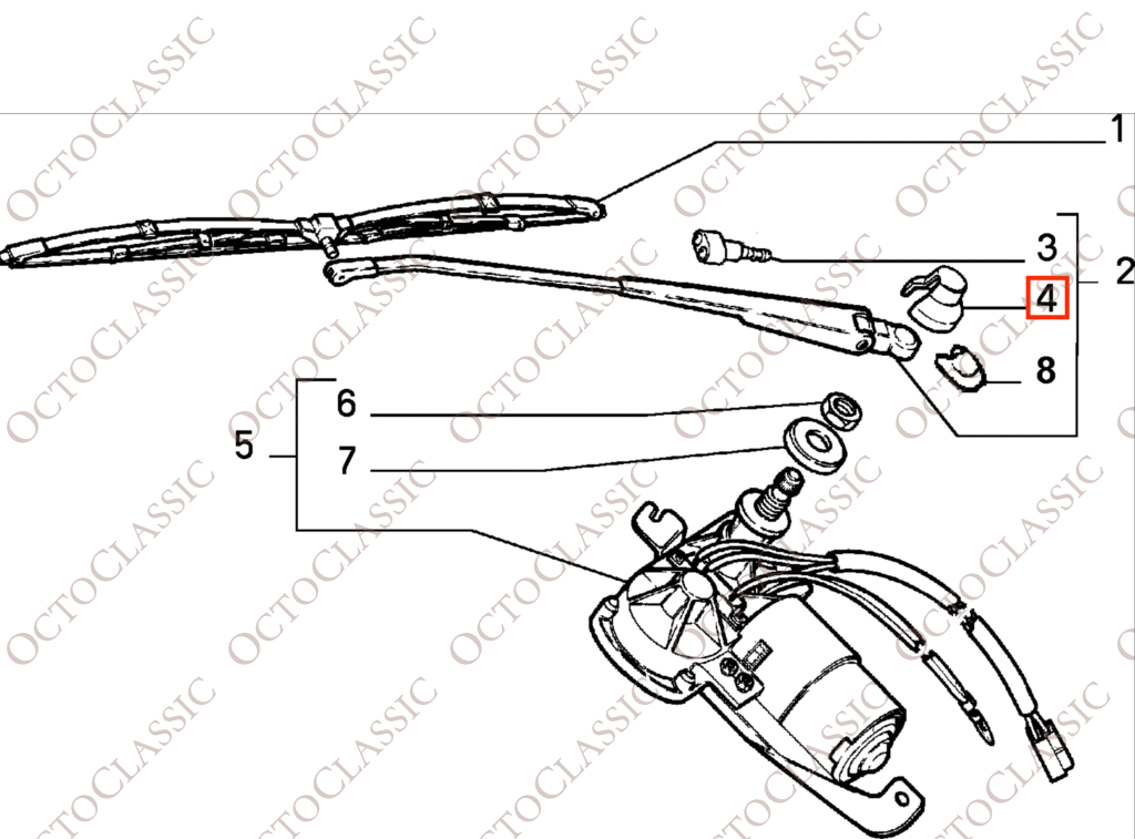 Lancia Delta HF Integrale EVO Tapa del limpiaparabrisas trasero negra 5888220 Lancia Delta HF Integrale EVO Tapa del limpiaparabrisas trasero negra 5888220