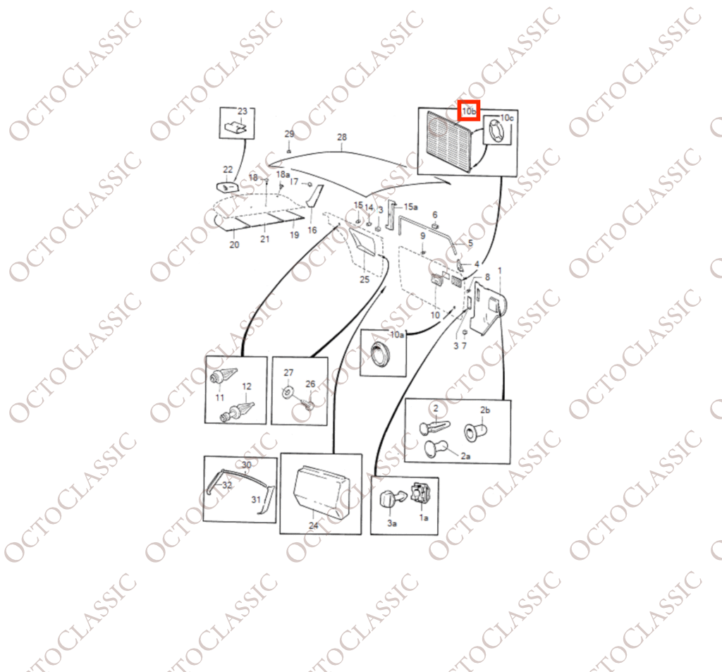 Volvo 240 Couvercle d’Enceinte de Porte Avant Toutes Couleurs 1264759 Volvo 240 Couvercle d’Enceinte de Porte Avant Toutes Couleurs 1264759