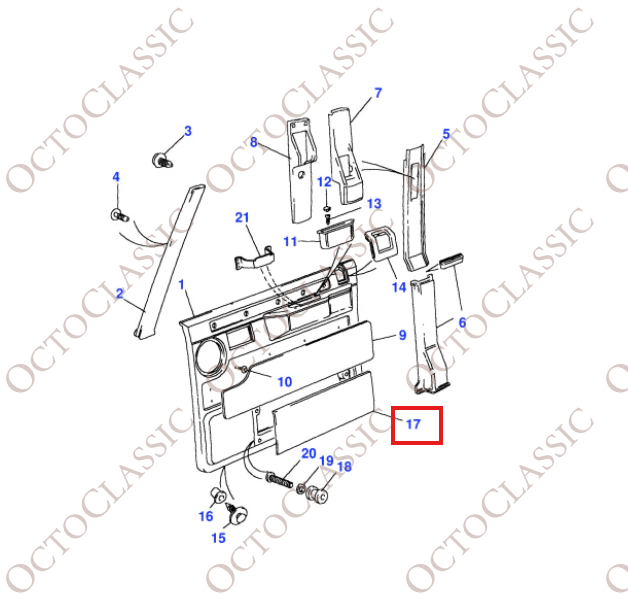 Range Rover Classic Door Cards Map Pocket Left Or Right MXC1324 Range Rover Classic Door Cards Map Pocket Left Or Right MXC1324